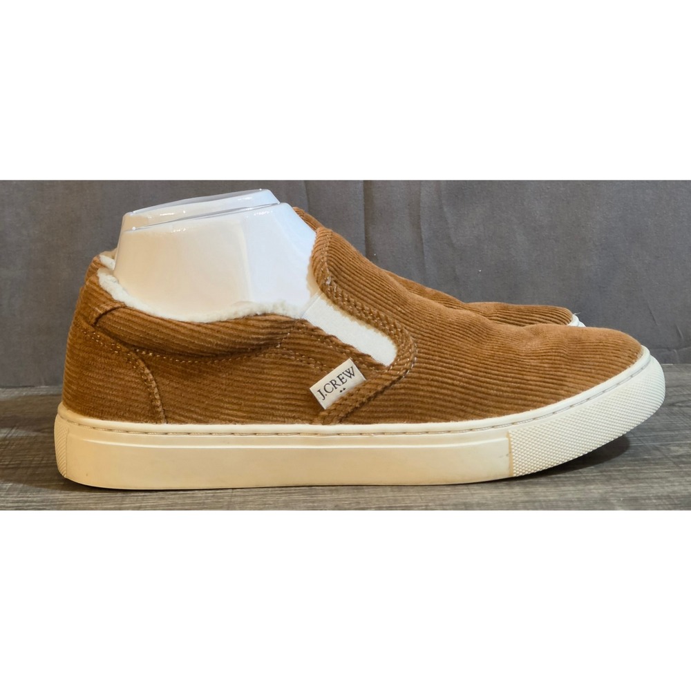J.Crew Corduroy Slip On Sneakers Women's Size 7.5 Brown